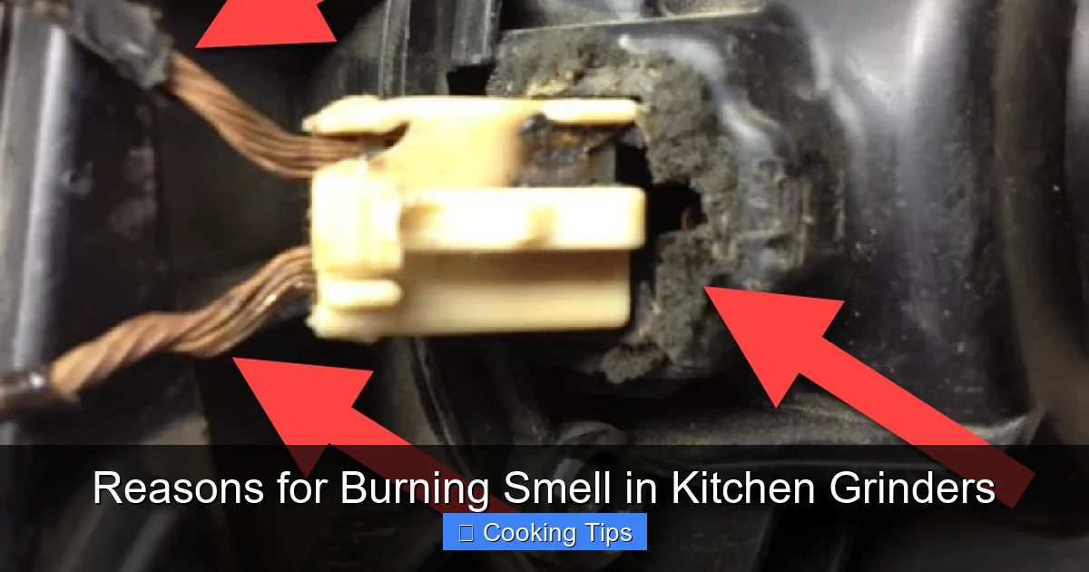 Reasons for Burning Smell in Kitchen Grinders