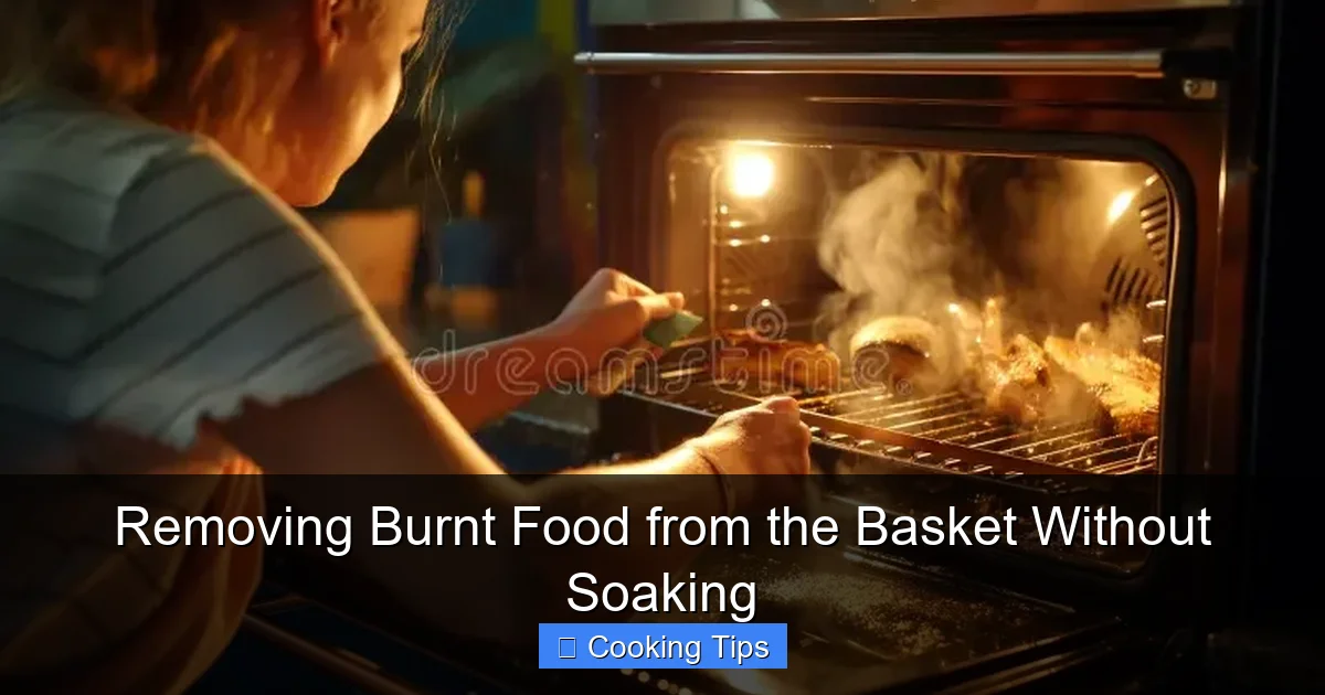 Removing Burnt Food from the Basket Without Soaking