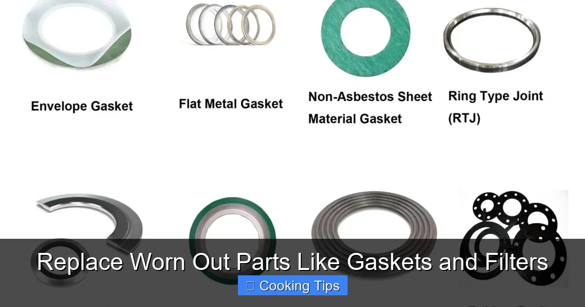 Replace Worn Out Parts Like Gaskets and Filters