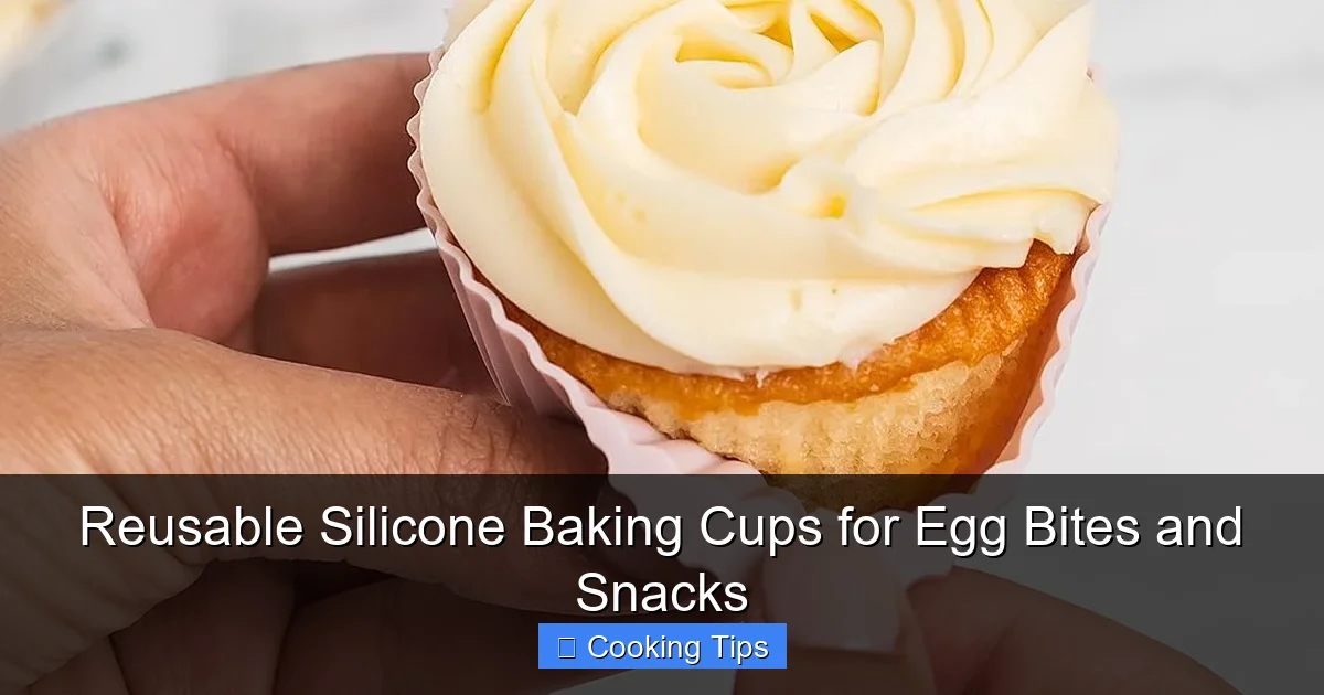 Reusable Silicone Baking Cups for Egg Bites and Snacks