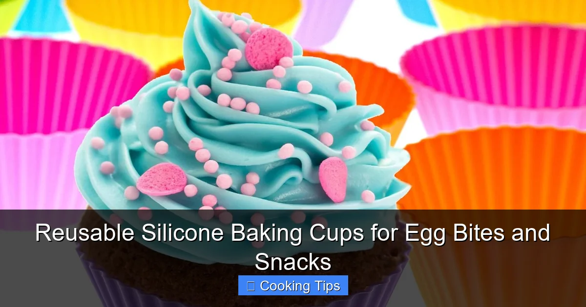 Reusable Silicone Baking Cups for Egg Bites and Snacks