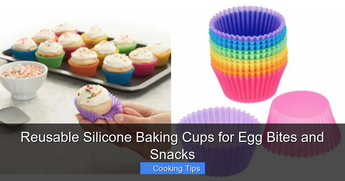 Reusable Silicone Baking Cups for Egg Bites and Snacks