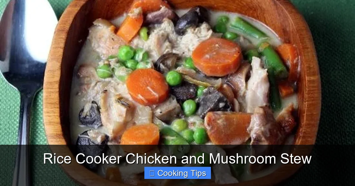 Rice Cooker Chicken and Mushroom Stew