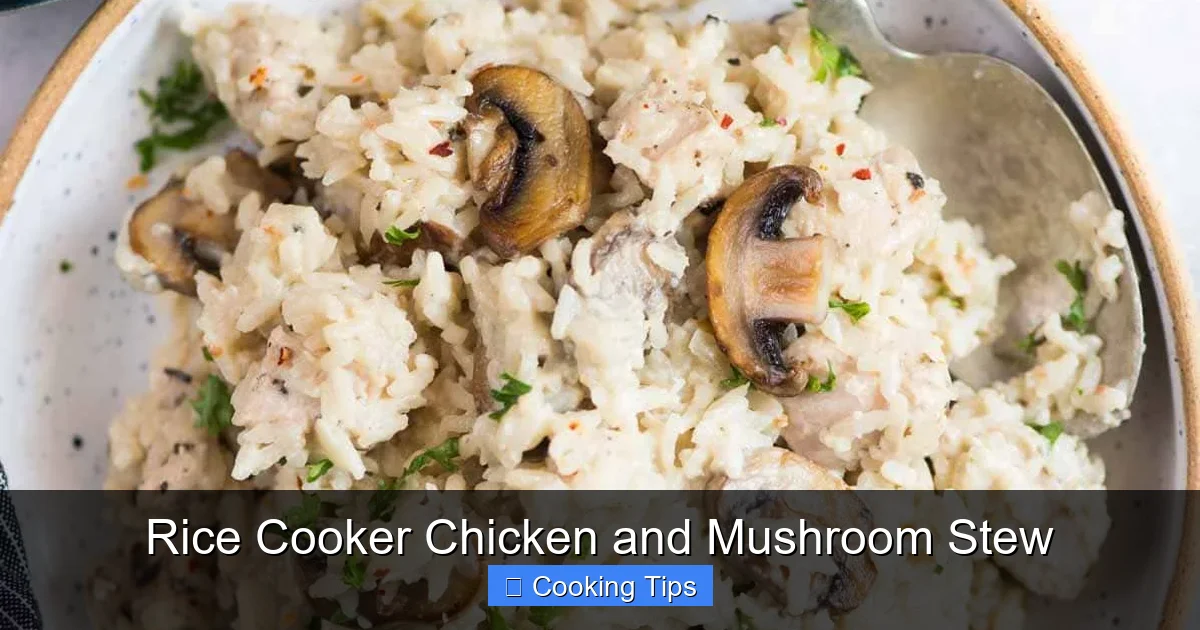 Rice Cooker Chicken and Mushroom Stew