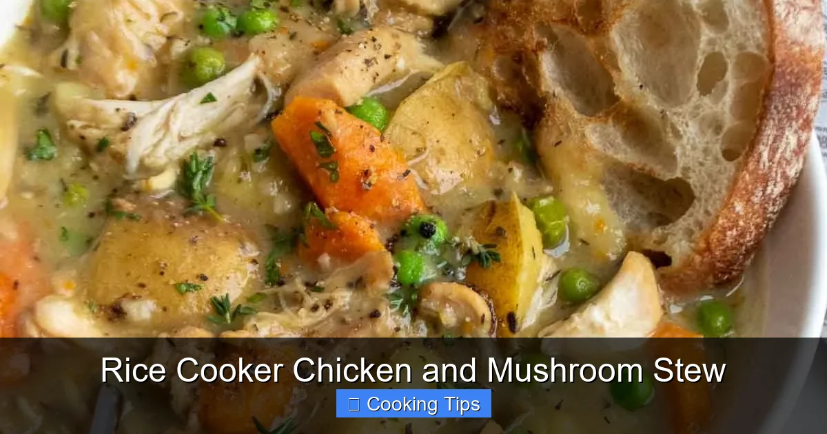 Rice Cooker Chicken and Mushroom Stew