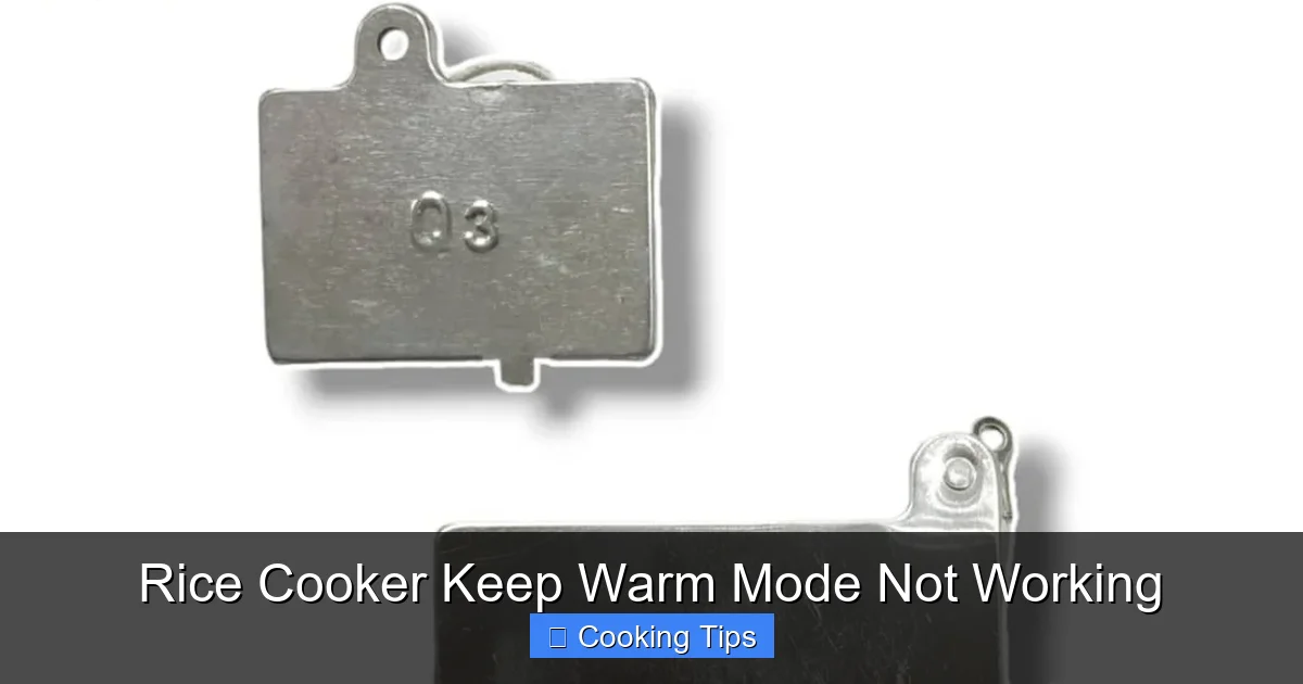 Rice Cooker Keep Warm Mode Not Working