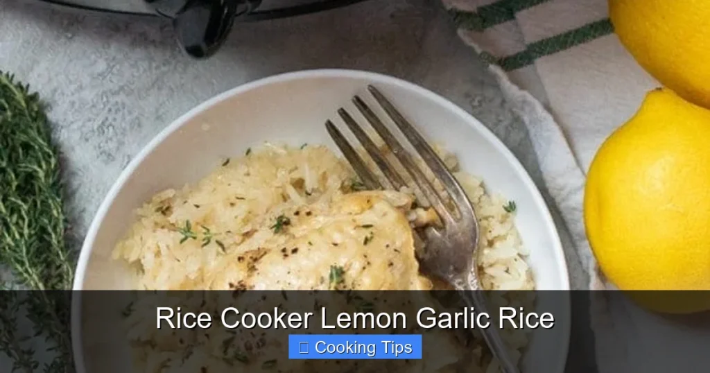 Rice Cooker Lemon Garlic Rice