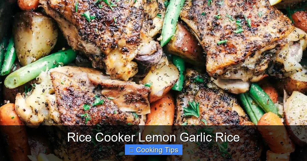 Rice Cooker Lemon Garlic Rice