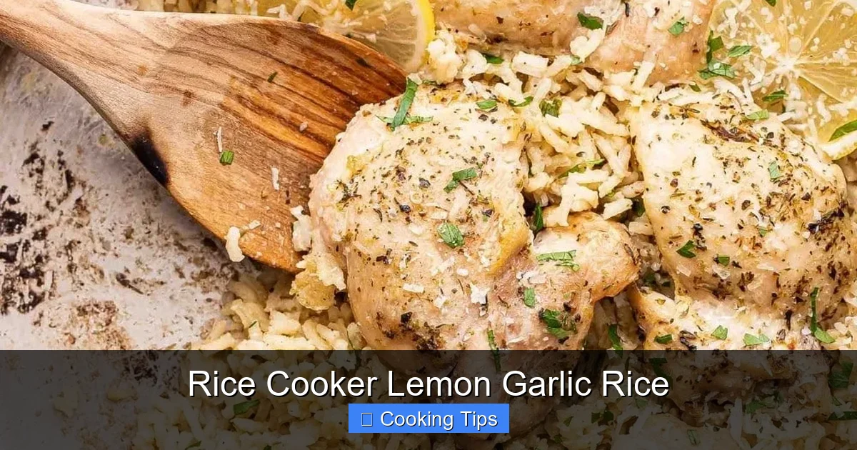 Rice Cooker Lemon Garlic Rice