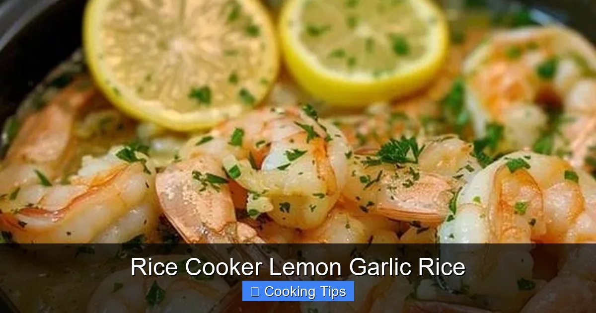 Rice Cooker Lemon Garlic Rice