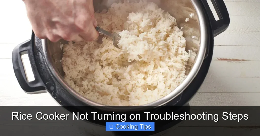 Rice Cooker Not Turning on Troubleshooting Steps