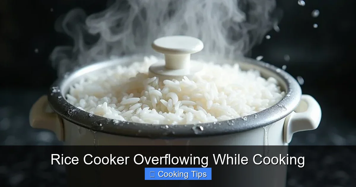 Rice Cooker Overflowing While Cooking