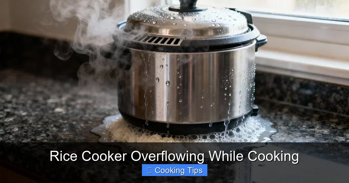 Rice Cooker Overflowing While Cooking