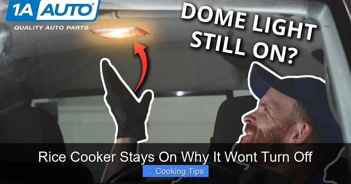 Rice Cooker Stays On Why It Wont Turn Off