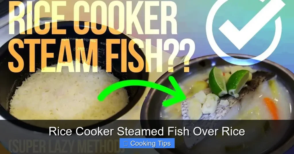 Rice Cooker Steamed Fish Over Rice