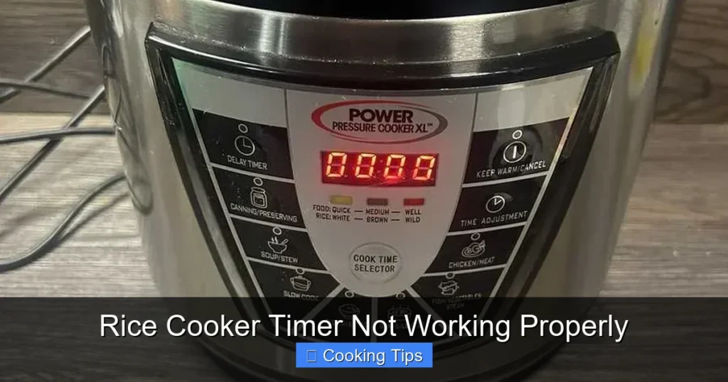Rice Cooker Timer Not Working Properly