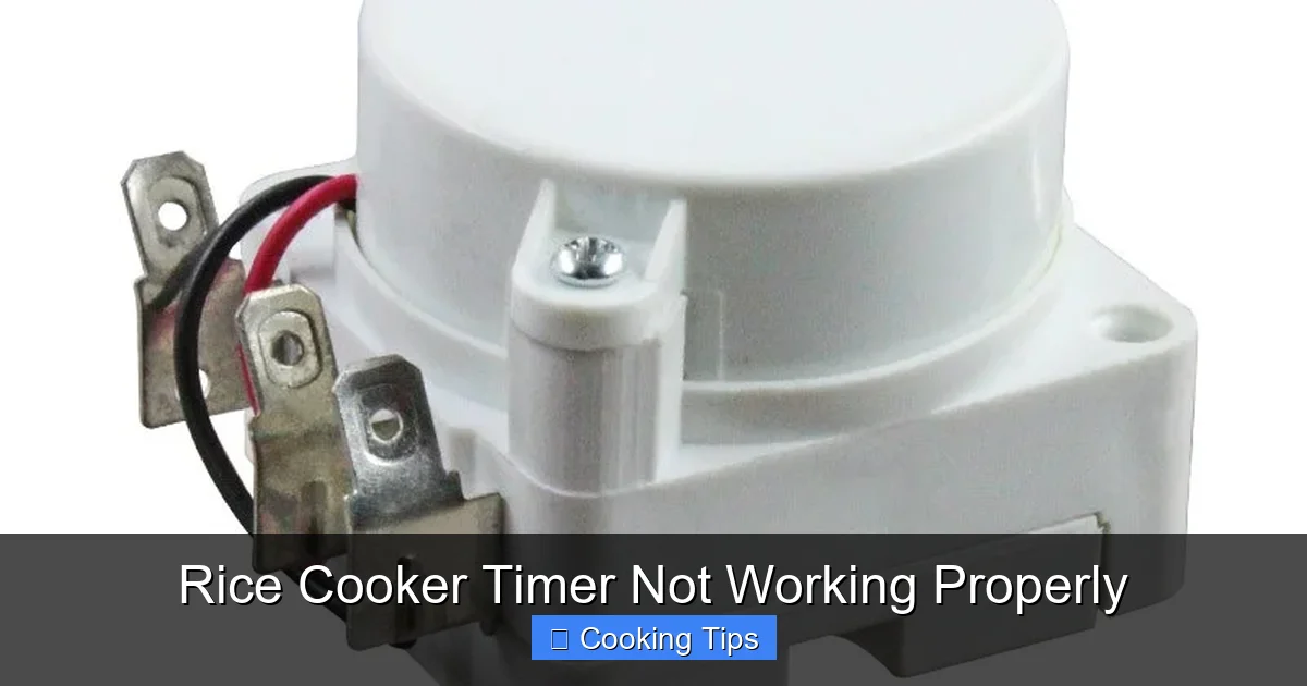 Rice Cooker Timer Not Working Properly