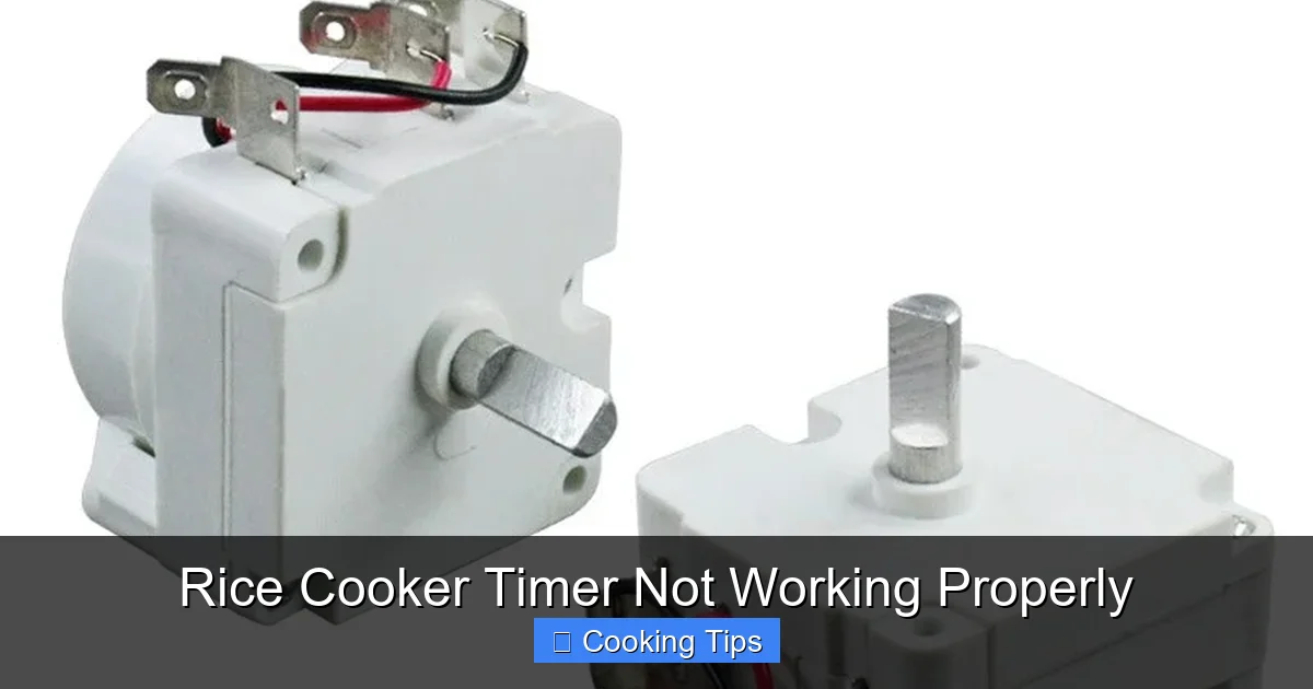 Rice Cooker Timer Not Working Properly