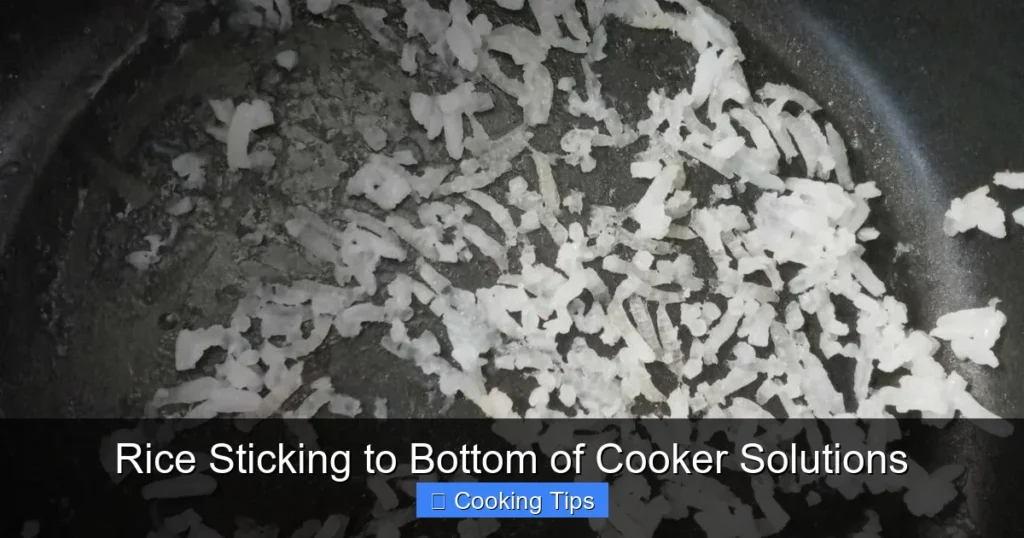 Rice Sticking to Bottom of Cooker Solutions