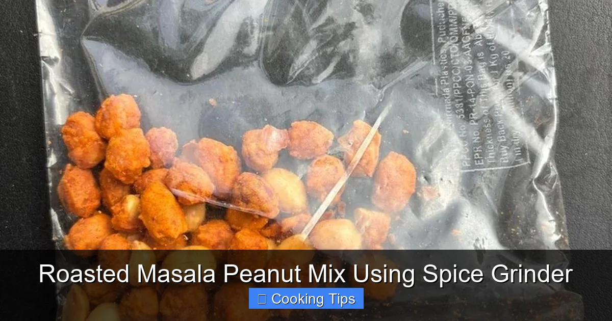 Roasted Masala Peanut Mix Using Spice Grinder