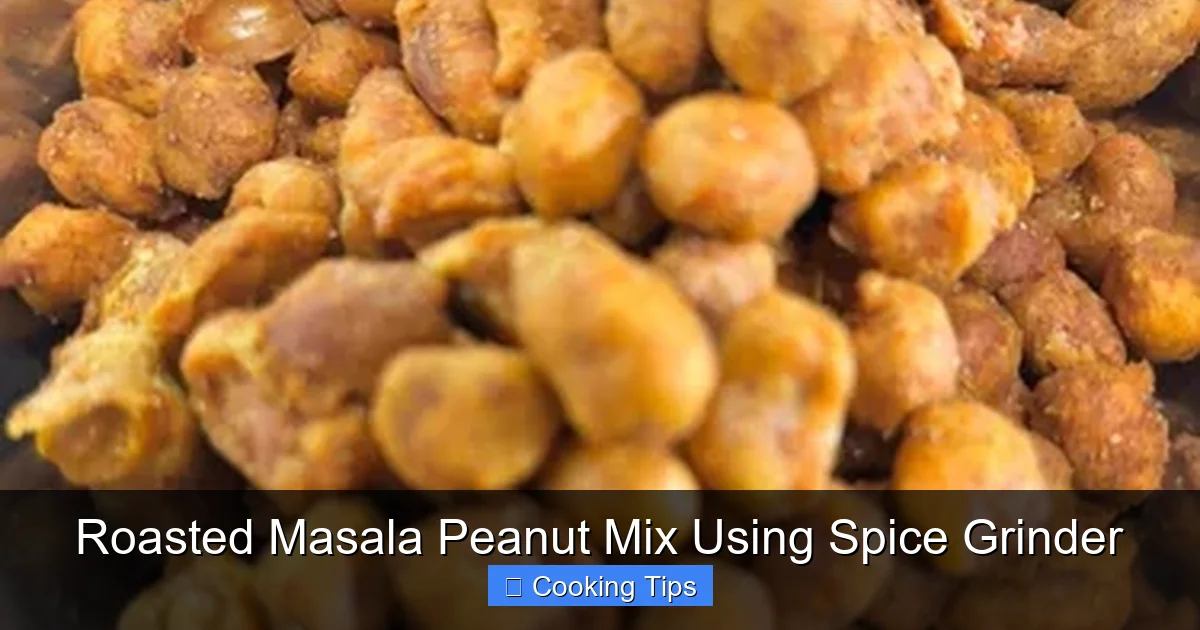 Roasted Masala Peanut Mix Using Spice Grinder