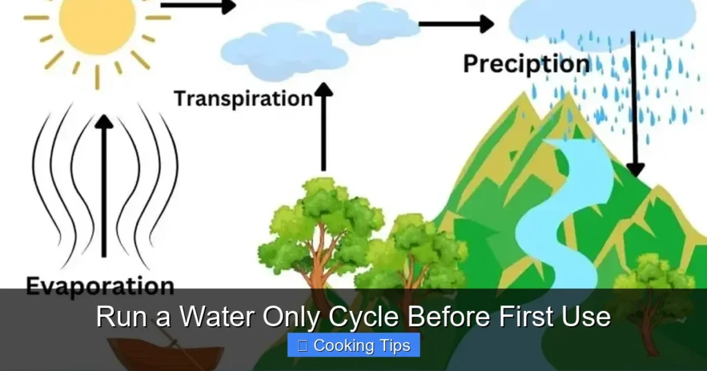 Run a Water Only Cycle Before First Use