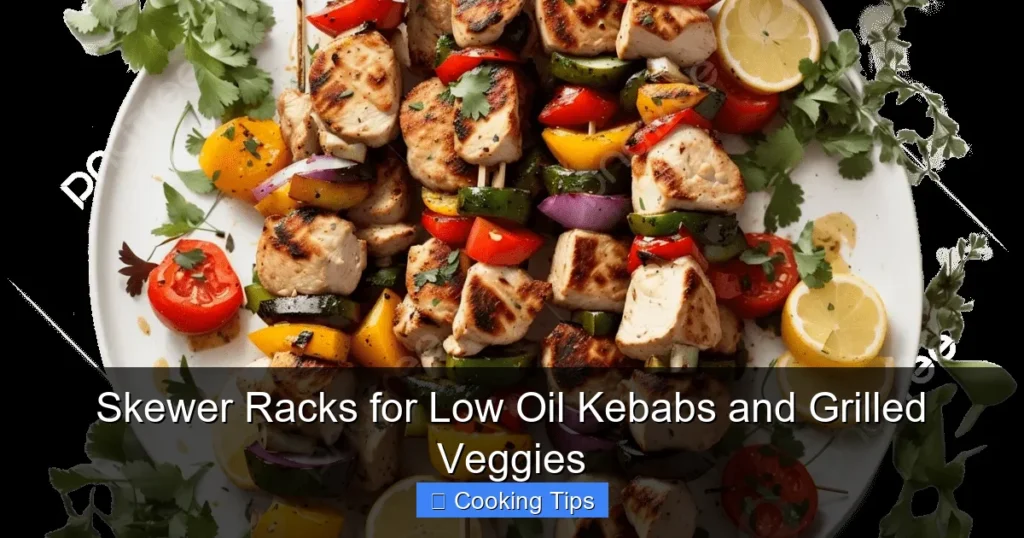 Skewer Racks for Low Oil Kebabs and Grilled Veggies