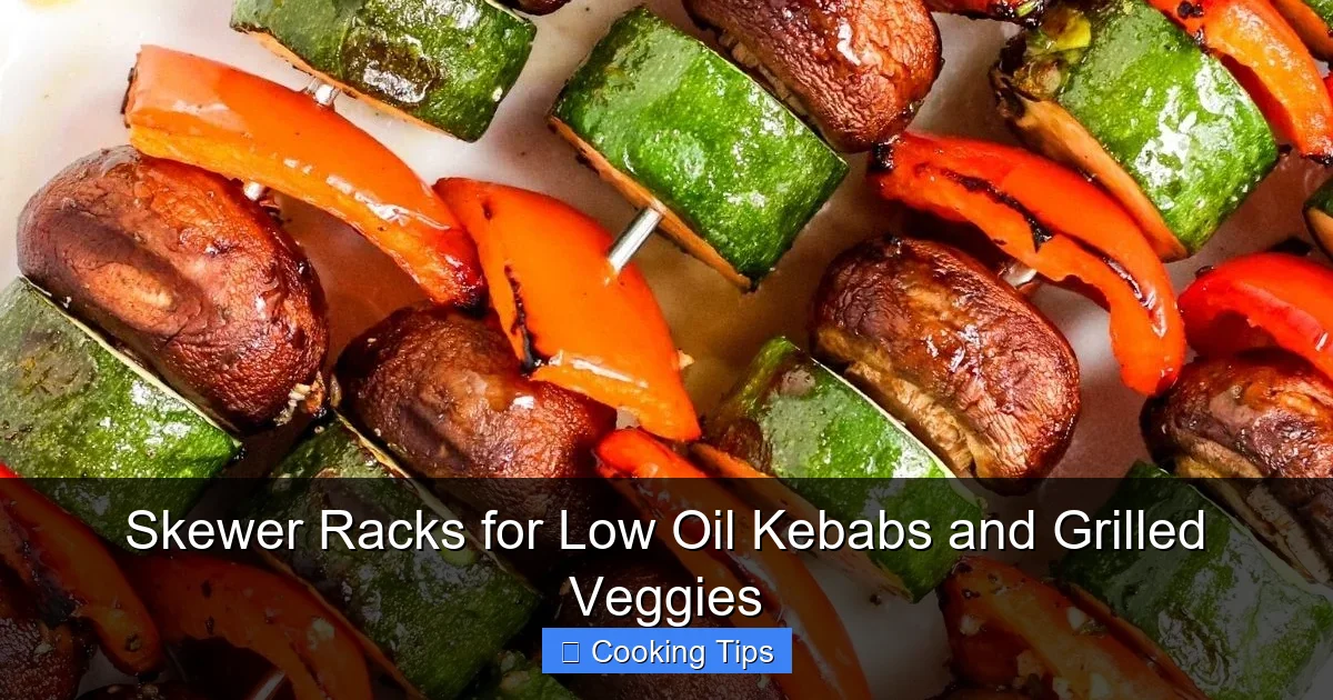 Skewer Racks for Low Oil Kebabs and Grilled Veggies
