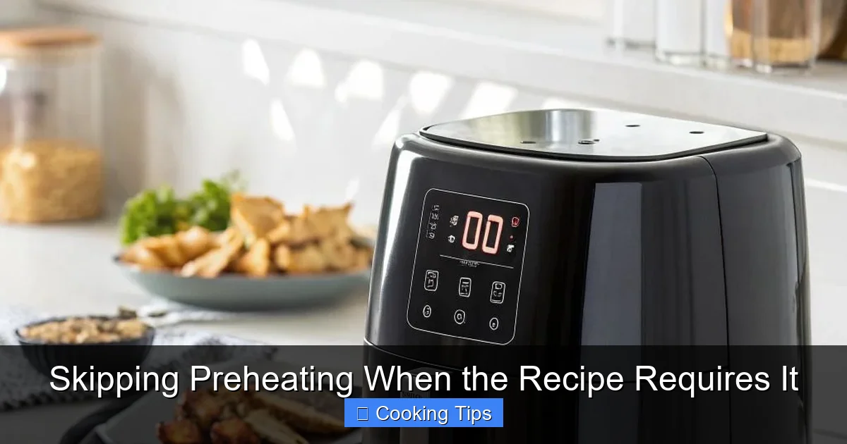 Skipping Preheating When the Recipe Requires It