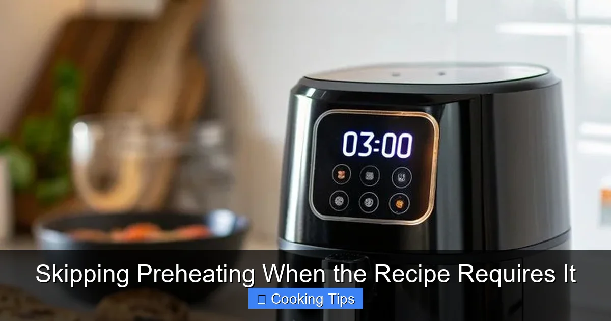 Skipping Preheating When the Recipe Requires It