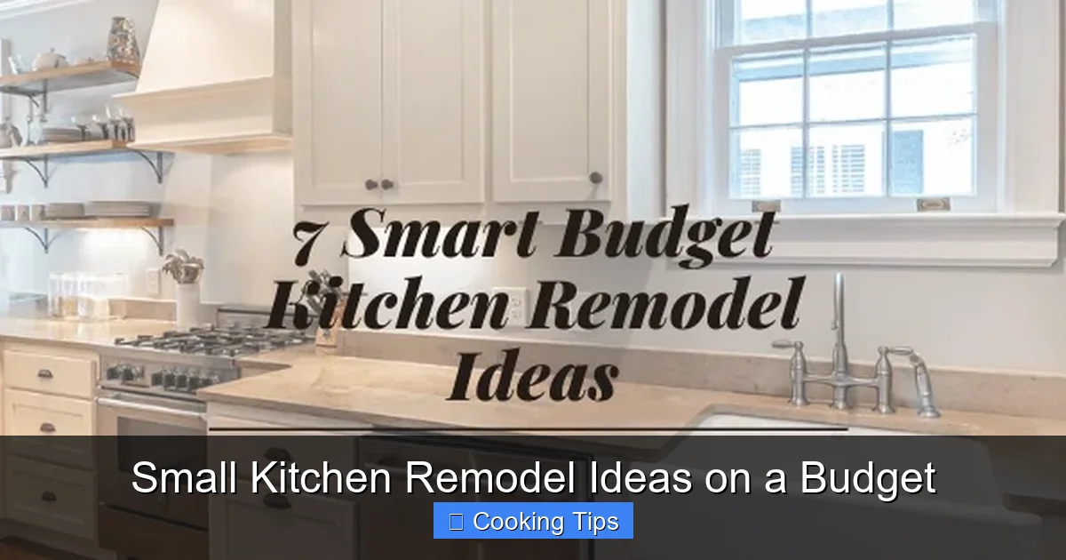 Small Kitchen Remodel Ideas on a Budget