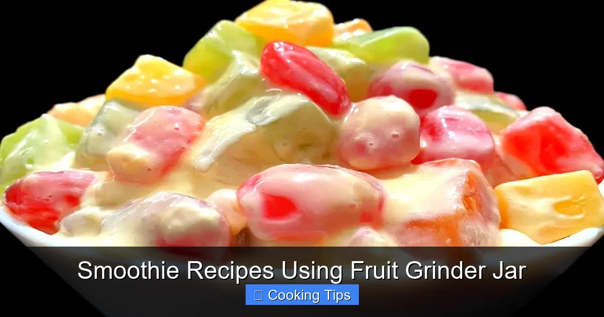 Smoothie Recipes Using Fruit Grinder Jar