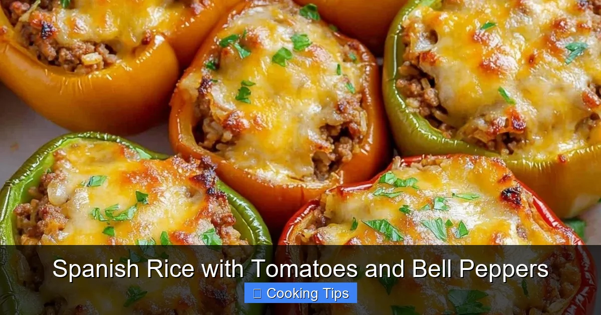 Spanish Rice with Tomatoes and Bell Peppers