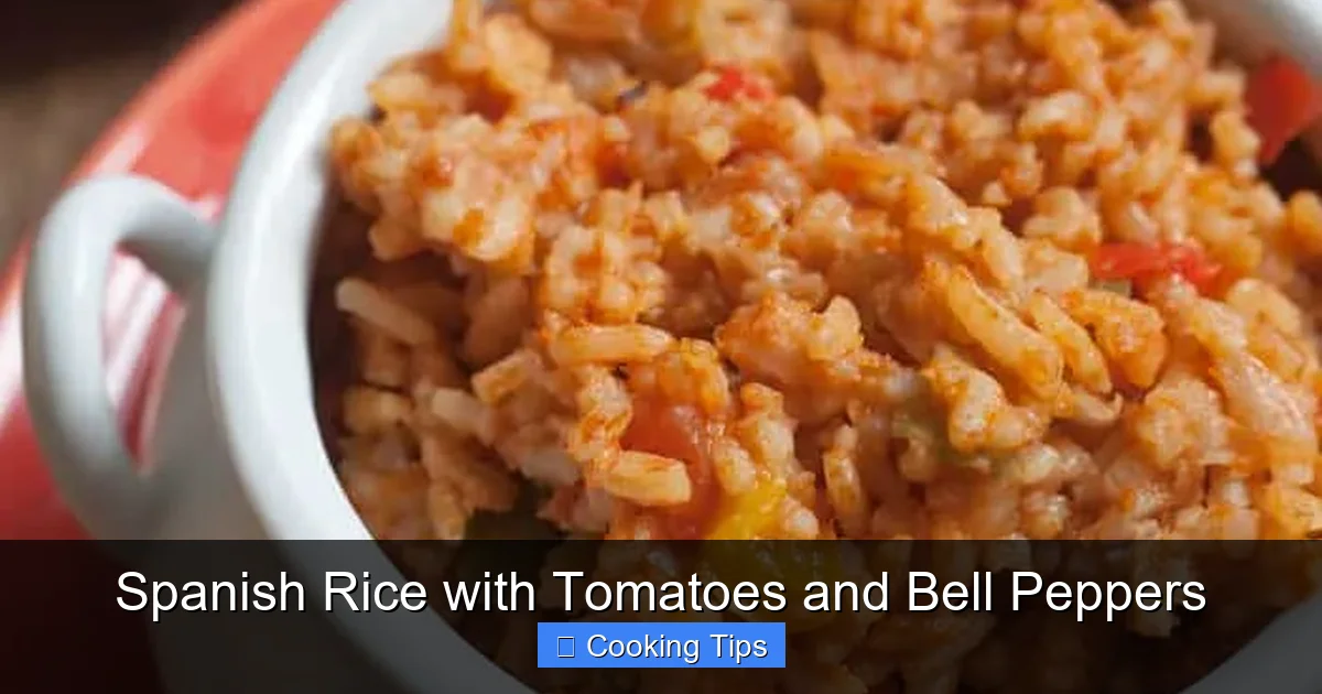 Spanish Rice with Tomatoes and Bell Peppers