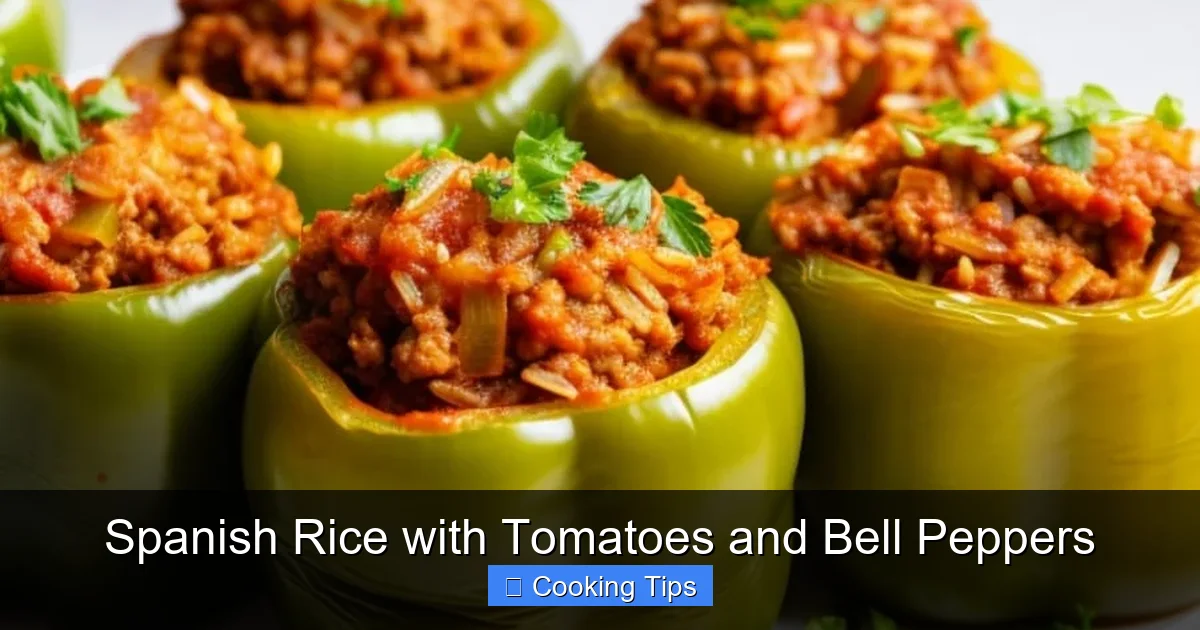 Spanish Rice with Tomatoes and Bell Peppers