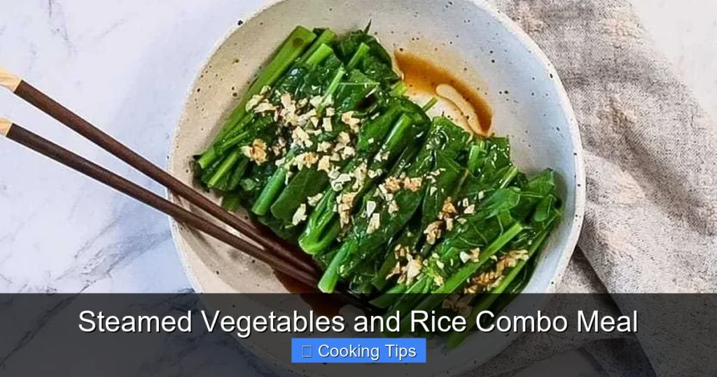 Steamed Vegetables and Rice Combo Meal Steamed Vegetables and Rice Combo Meal