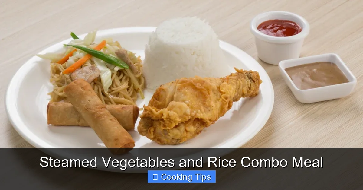 Steamed Vegetables and Rice Combo Meal