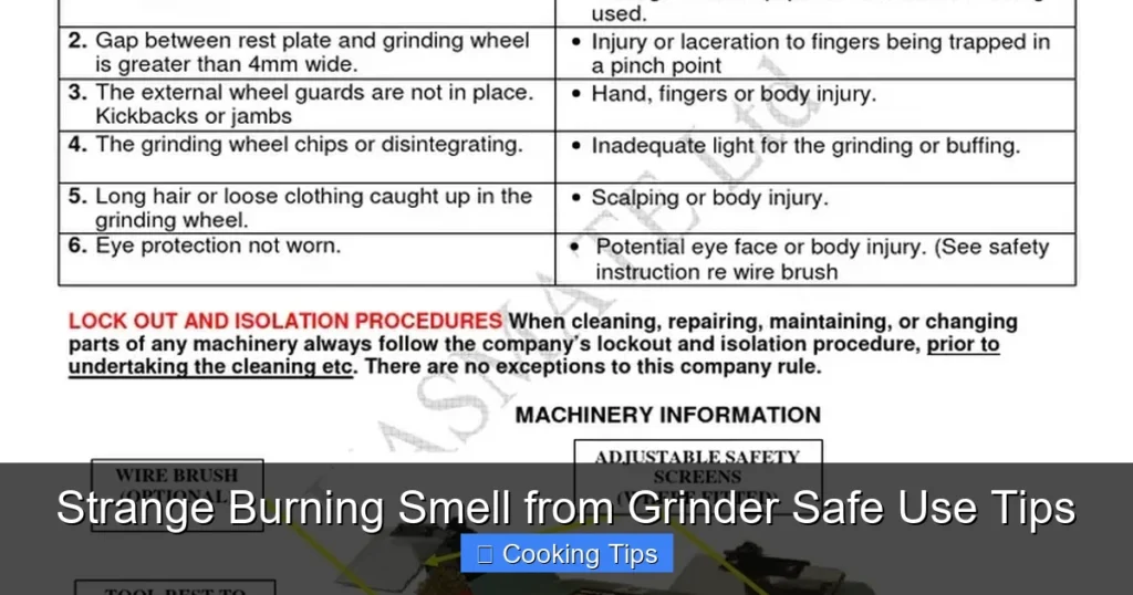 Strange Burning Smell from Grinder Safe Use Tips