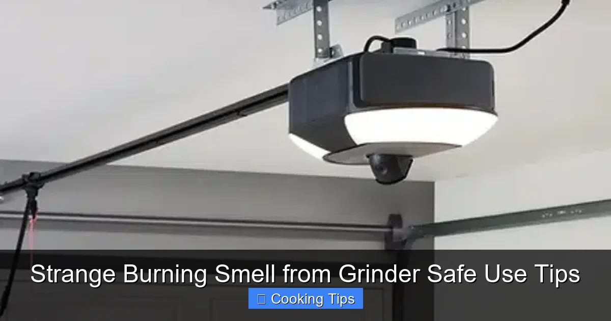 Strange Burning Smell from Grinder Safe Use Tips