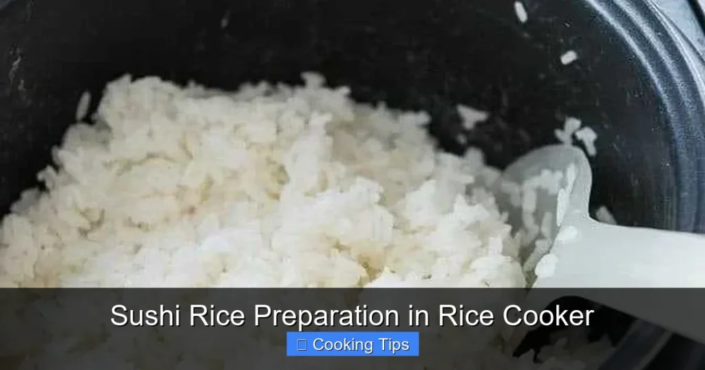 Sushi Rice Preparation in Rice Cooker