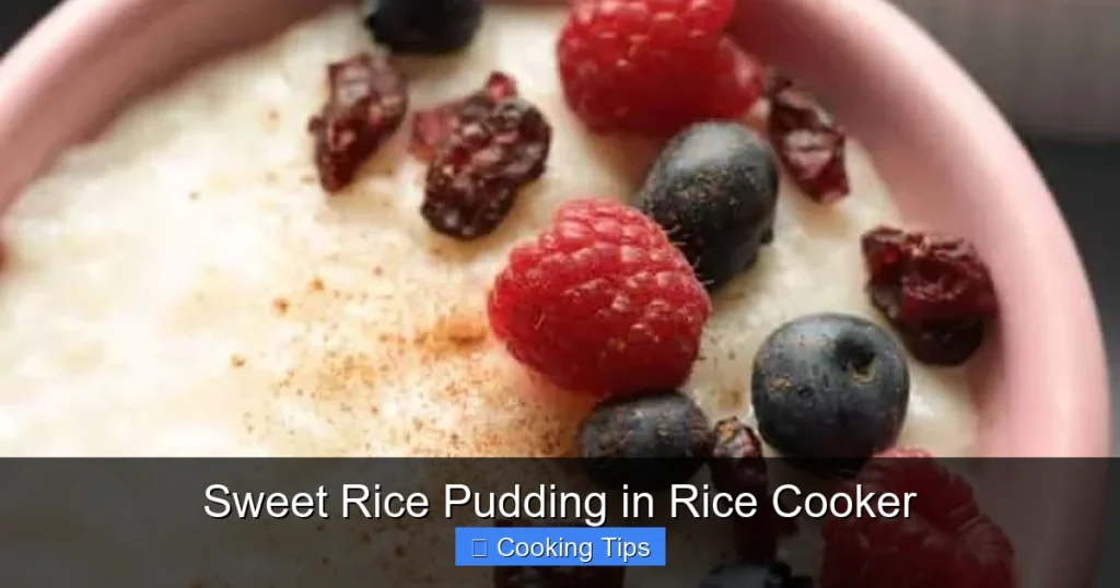 Sweet Rice Pudding in Rice Cooker