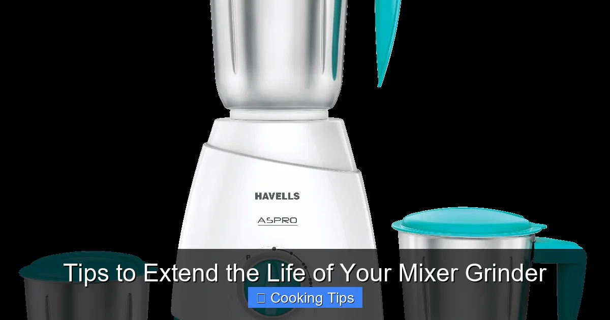 Tips to Extend the Life of Your Mixer Grinder