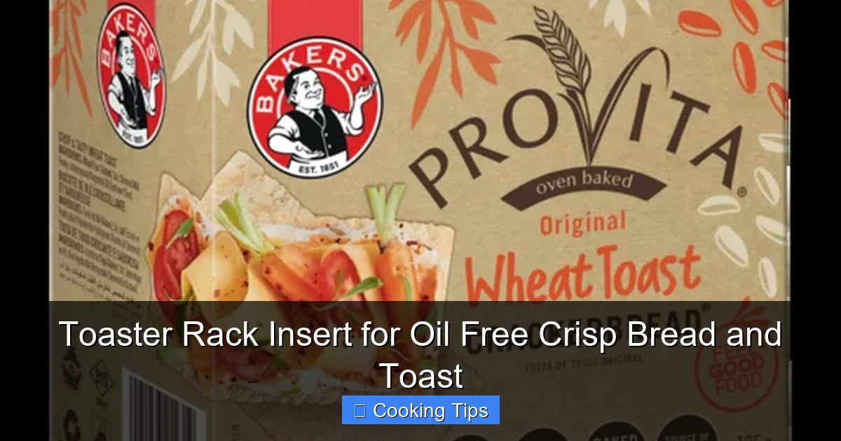 Toaster Rack Insert for Oil Free Crisp Bread and Toast