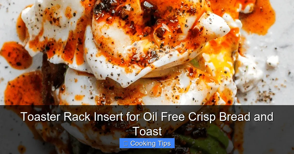 Toaster Rack Insert for Oil Free Crisp Bread and Toast