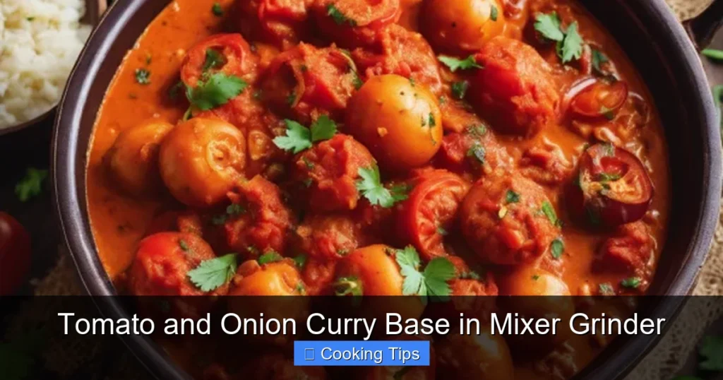 Tomato and Onion Curry Base in Mixer Grinder