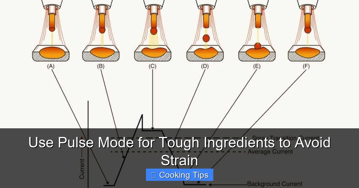 Use Pulse Mode for Tough Ingredients to Avoid Strain
