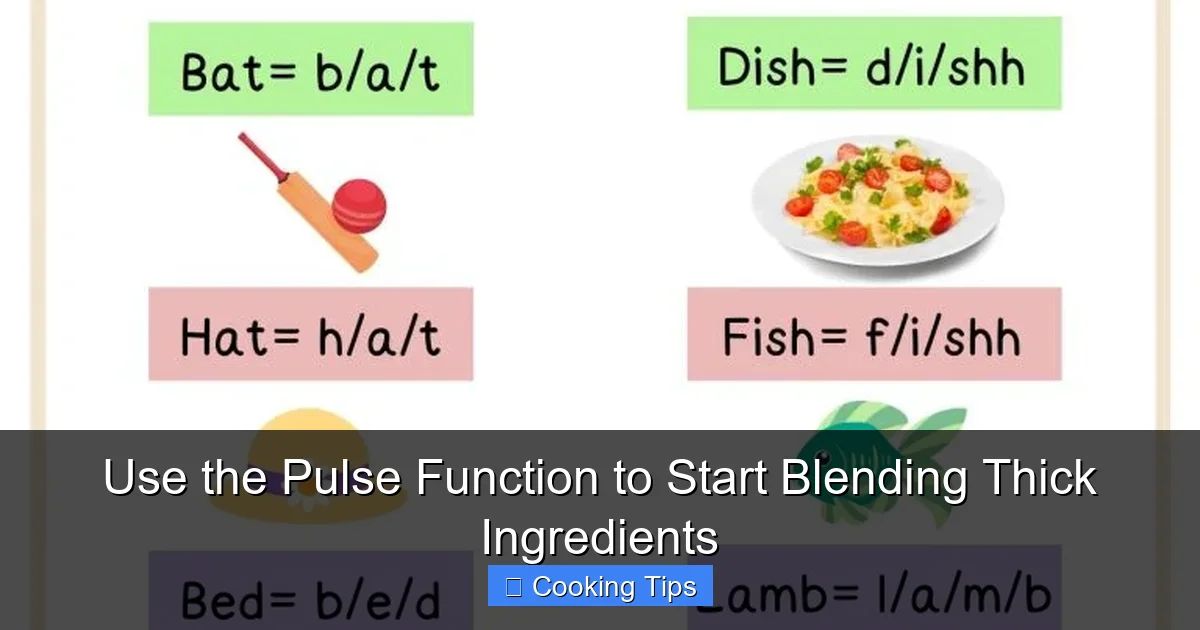 Use the Pulse Function to Start Blending Thick Ingredients
