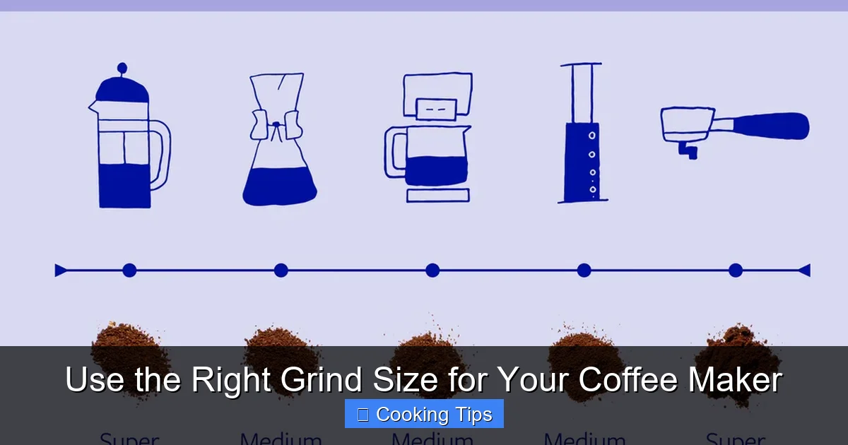 Use the Right Grind Size for Your Coffee Maker