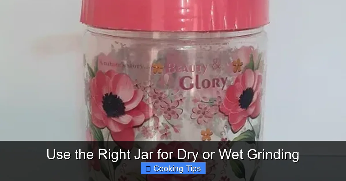 Use the Right Jar for Dry or Wet Grinding