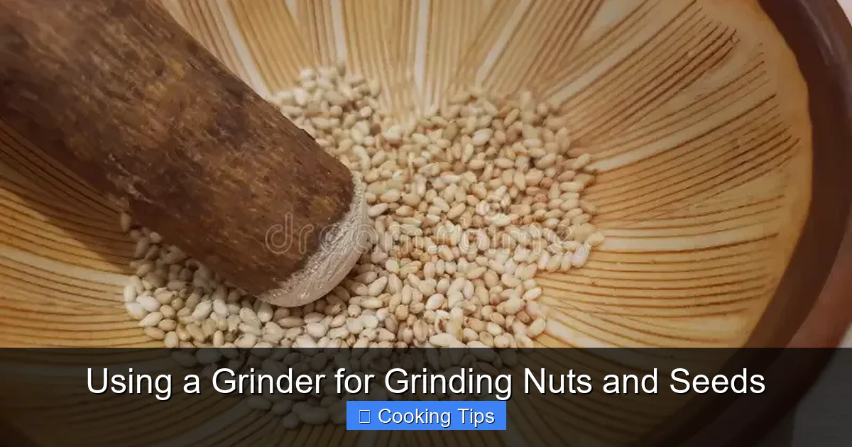 Using a Grinder for Grinding Nuts and Seeds